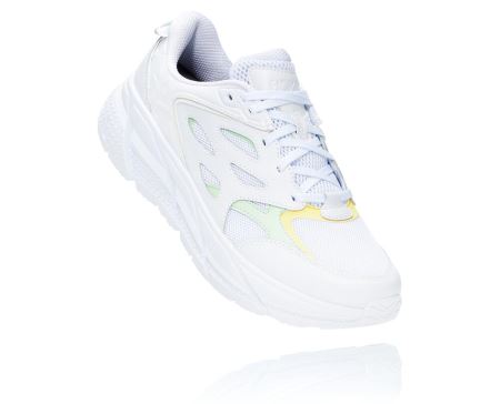 Hoka Clifton L Casual Wear - Adidasi Alergare Pe Drum Dama Albi / Verzi Gri | RO-cY9FV9H